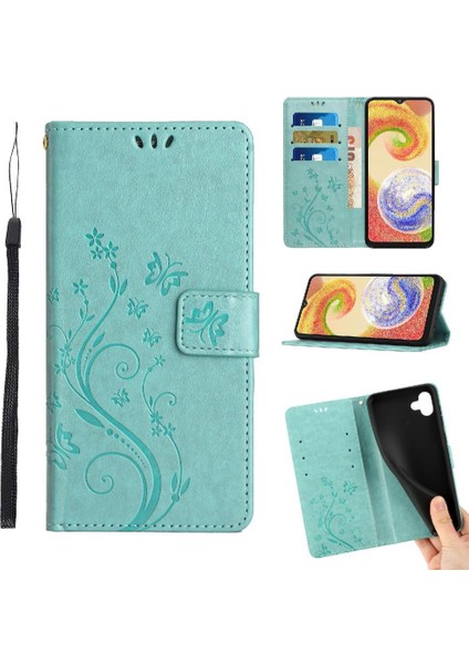 Samsung Galaxy A04E Pu Deri Kart Tutucu Manyetik Kapatma Için Filp Durumda (Yurt Dışından)