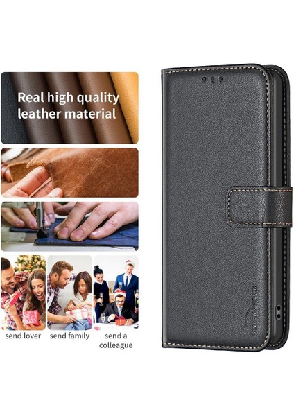 Oneplus 12 5g Için Flip Case Cüzdan Iş Çoklu Kart Yuvası Deri Kılıf (Yurt Dışından)