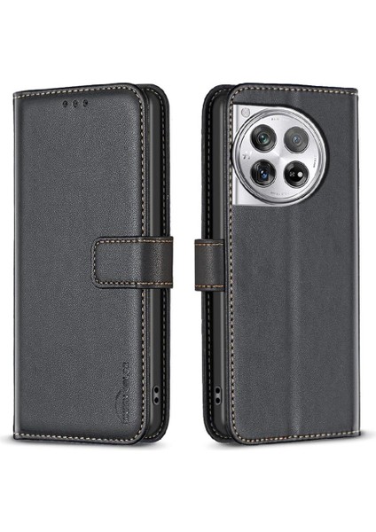 Oneplus 12 5g Için Flip Case Cüzdan Iş Çoklu Kart Yuvası Deri Kılıf (Yurt Dışından)