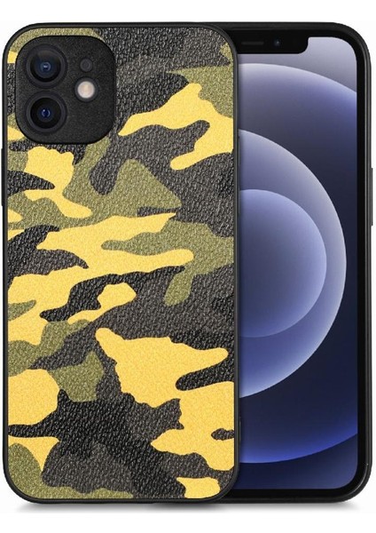 IPhone 12 Için Kılıf Hafif Camo Tasarım Kablosuz Şarj Özgürlük Anti (Yurt Dışından)