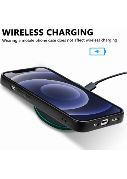 IPhone 12 Için Kılıf Hafif Camo Tasarım Kablosuz Şarj Özgürlük Anti (Yurt Dışından)