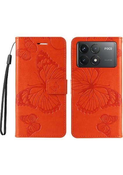 Kart Yuvası Standı ile Xiaomi Redmi K70 Pu Deri Kılıf Kickstand Çevirin (Yurt Dışından)