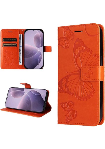 Kart Yuvası Standı ile Xiaomi Redmi K70 Pu Deri Kılıf Kickstand Çevirin (Yurt Dışından)