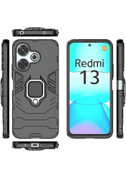 Oppo A60 4g 360&DEG; Döner Halka Için Kılıf Kickstand Darbeye Kapak Askeri (Yurt Dışından) modelleri