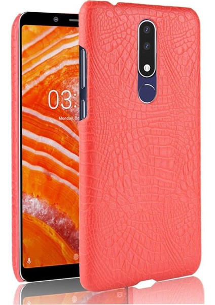 Nokia 3.1 Plus Anti Scratch Klasik Timsah Için Şık Klasik Kılıf (Yurt Dışından)