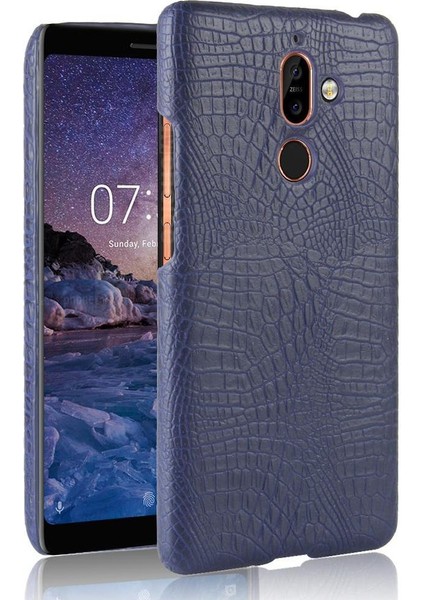 Nokia 7 Plus Anti Scratch Klasik Timsah Kapağı Için Şık Klasik Kılıf (Yurt Dışından)