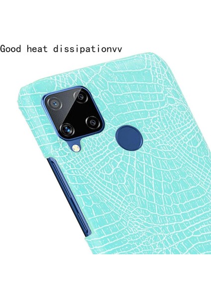 Realme C15 Anti Scratch Klasik Timsah Moda Için Şık Klasik Durumda (Yurt Dışından) indirimleri