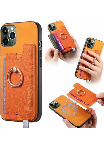 IPhone 11 Için Kılıf Pro Max Manyetik Magsafe Uyumlu Halka Standı Tutucu (Yurt Dışından)