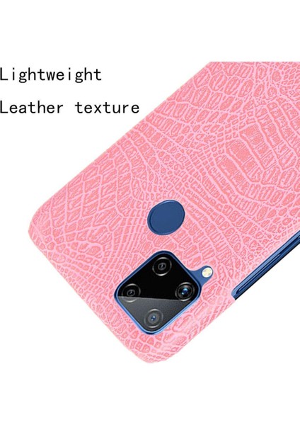 Realme C15 Anti Scratch Klasik Timsah Moda Için Şık Klasik Durumda (Yurt Dışından) indirimleri