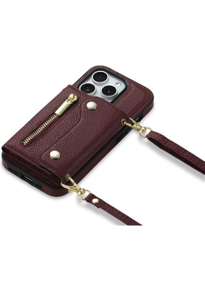 IPhone 11 Için Kılıf Pro Kart Yuvaları Mini Sırt Çantası Uzun Kayış Hafif (Yurt Dışından)