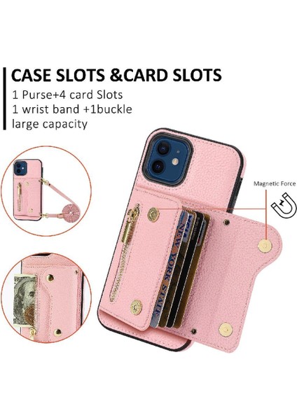 IPhone 12 Kart Yuvaları Mini Sırt Çantası Uzun Kayış Büyük Kapasiteli (Yurt Dışından) fırsatları
