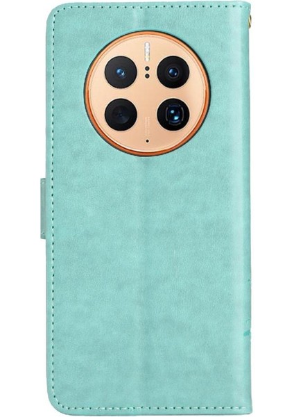 Huawei Mate 50 Pro Için Filp Durumda Manyetik Kapatma Kart Tutucu Bilek Kayışı (Yurt Dışından)