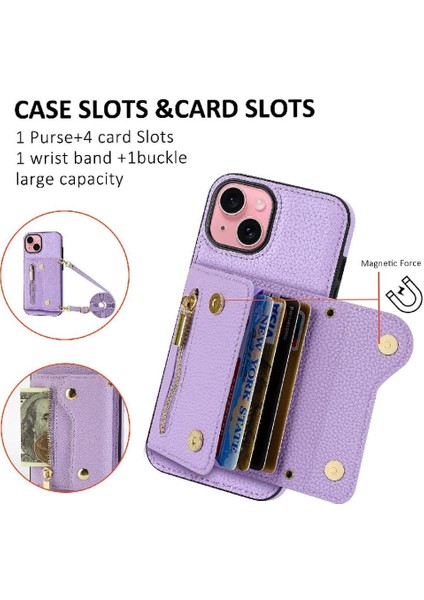 IPhone 15 Için Kılıf Hafif Kart Yuvaları Mini Sırt Çantası Büyük Kapasiteli (Yurt Dışından) fiyatları