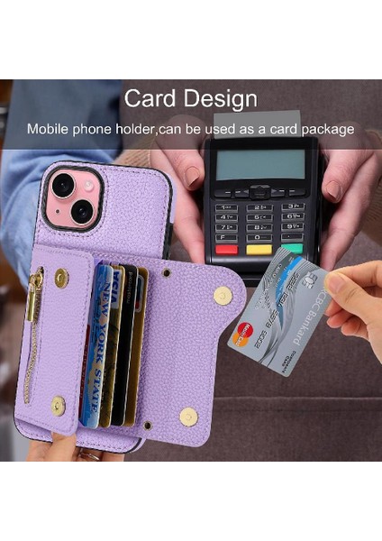 IPhone 15 Için Kılıf Hafif Kart Yuvaları Mini Sırt Çantası Büyük Kapasiteli (Yurt Dışından) modelleri