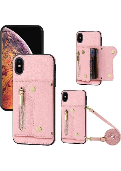 IPhone Xs Max Mini Sırt Çantası Uzun Kayış Kart Yuvaları Hafif (Yurt Dışından)