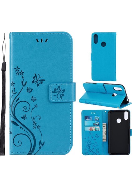 Huawei Filp 2019 Kart Tutucu Pu Deri Manyetik Kapatma Bilek Için Filp Durumda (Yurt Dışından)