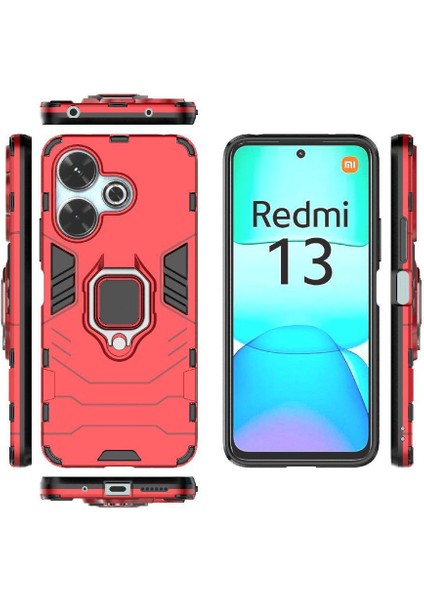 Xiaomi Redmi Için Kılıf 13 4g Askeri Damla Koruma 360&DEG; Dönen Halka (Yurt Dışından)