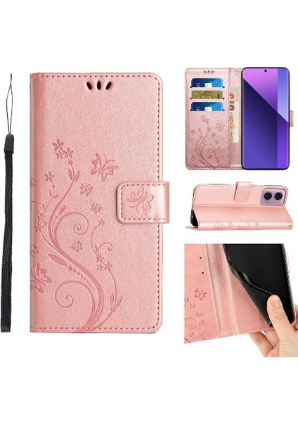 Motorola Moto G24 Kart Tutucu Pu Deri Bilek Kayışı Kapatma Için Filp Durumda (Yurt Dışından)