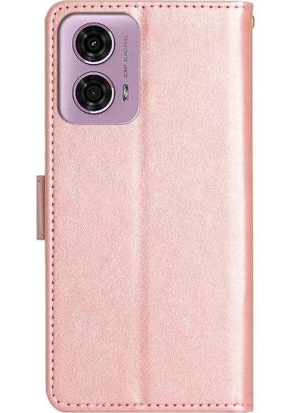 Motorola Moto G24 Kart Tutucu Pu Deri Bilek Kayışı Kapatma Için Filp Durumda (Yurt Dışından) indirimleri