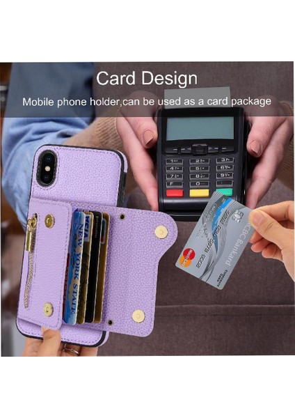 IPhone Xs Max Mini Sırt Çantası Uzun Kayış Kart Yuvaları Hafif (Yurt Dışından) modelleri