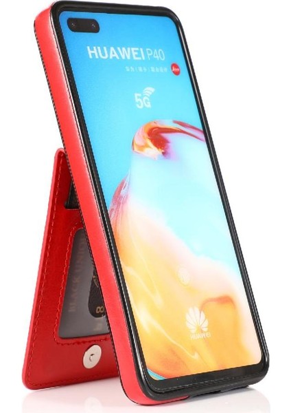 Huawei P40 Manyetik Toka Kickstand Vaka Cüzdan Kartı ile Uyumlu (Yurt Dışından) fiyatları