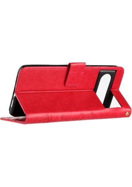 Google Pixel 8 Pro Bilek Kayışı Manyetik Kapatma Kickstand Pu Için Filp Durumda (Yurt Dışından)