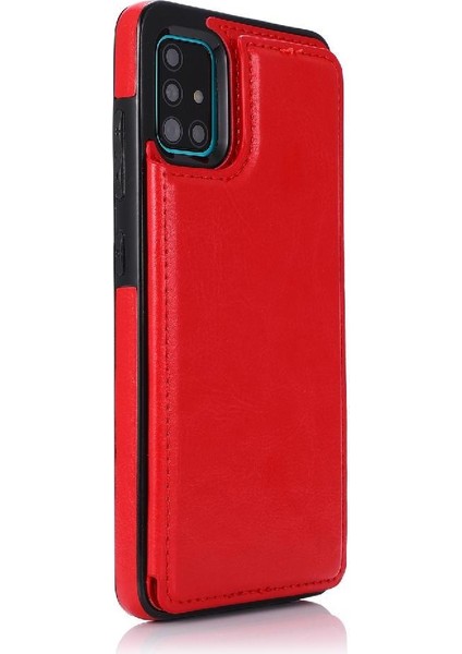 Samsung Galaxy A51 4g Kart Yuvaları Için Cüzdan Durumda Pu Deri Çift Toka (Yurt Dışından) fiyatları