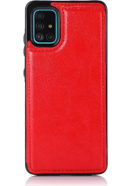 Samsung Galaxy A51 4g Kart Yuvaları Için Cüzdan Durumda Pu Deri Çift Toka (Yurt Dışından) modelleri