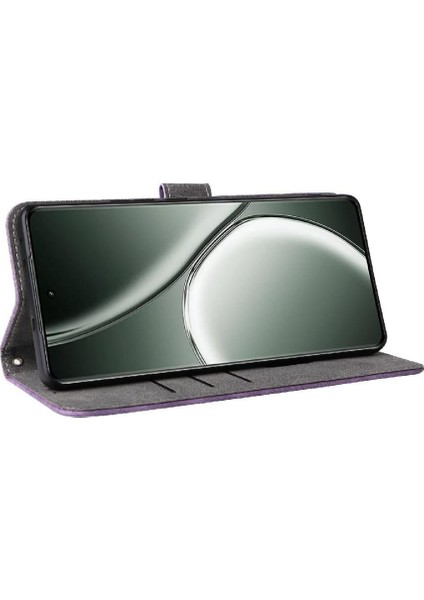 Realme Gt 6 Pu Deri Flip Folio Cüzdan Kart Yuvaları Kapak Kapatma Için Kılıf (Yurt Dışından)