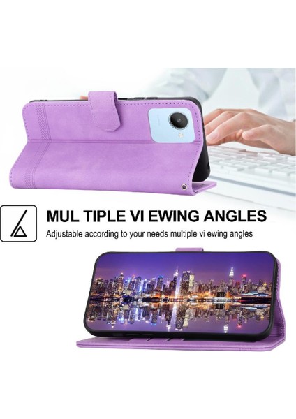 Realme C30 Nakit Cep Manyetik Kapatma Premium Bileklik Için Flip Case (Yurt Dışından) indirimleri