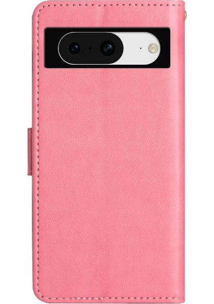 Google Piksel 8 Kickstand Bilek Kayışı Kart Tutucu Manyetik Pu Için Filp Durumda (Yurt Dışından) modelleri