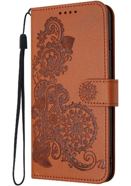 Realme C33 Flip Folio Kitap Pu Deri Manyetik Kapatma ile Flip Case (Yurt Dışından)