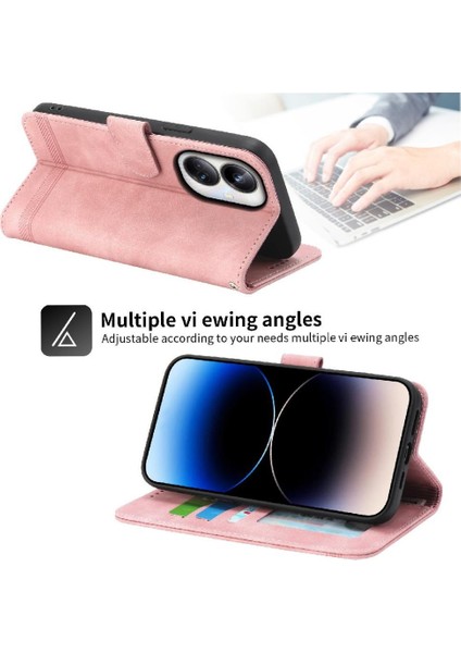 Realme 10 Pro Artı Manyetik Kapatma Nakit Cep Bileklik Için Flip Case (Yurt Dışından)