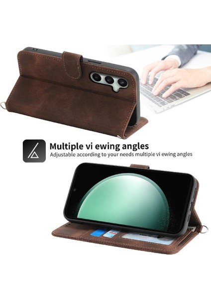 Samsung Galaxy S24 Fe Çoklu Kredi Kartı Yuvaları Için Flip Case Kabartmalı (Yurt Dışından) indirimleri