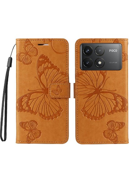 Kart Yuvası Standı ile Xiaomi Redmi K70 Pu Deri Kılıf Kickstand Çevirin (Yurt Dışından) modelleri
