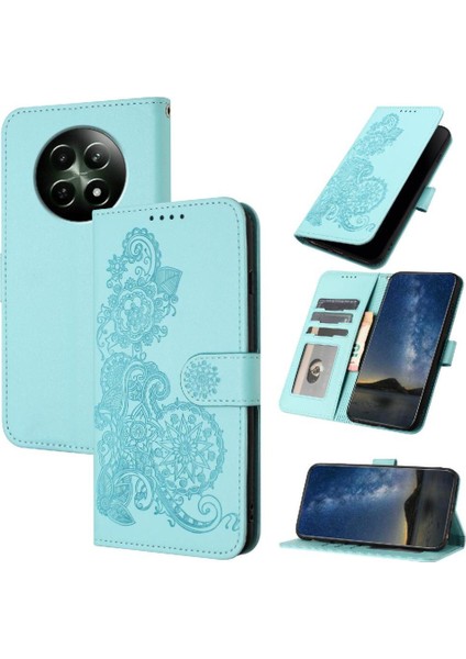 Realme 12 5g Kickstand Koruyucu Flip Folio Kitap Için Flip Case Kart ile (Yurt Dışından)