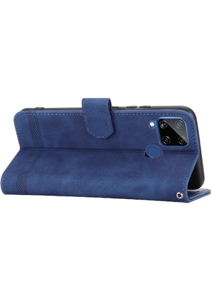 Realme C25/C15 Manyetik Kapatma Premium Nakit Cep Kartı Için Flip Case (Yurt Dışından)
