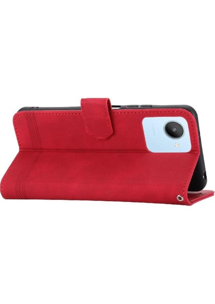 Realme C30 Nakit Cep Manyetik Kapatma Premium Bileklik Için Flip Case (Yurt Dışından) fırsatları