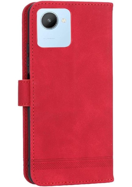 Realme C30 Nakit Cep Manyetik Kapatma Premium Bileklik Için Flip Case (Yurt Dışından) indirimleri
