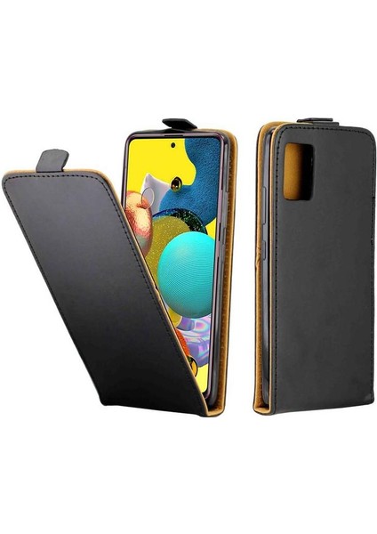 Samsung Galaxy A51 5g Tpu Deri Koruyucu Kapak Için Dikey Flip Case (Yurt Dışından)
