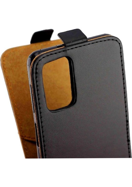 Samsung Galaxy Vertical 5g Tpu Deri Iş Tarzı Için Dikey Flip Case (Yurt Dışından)