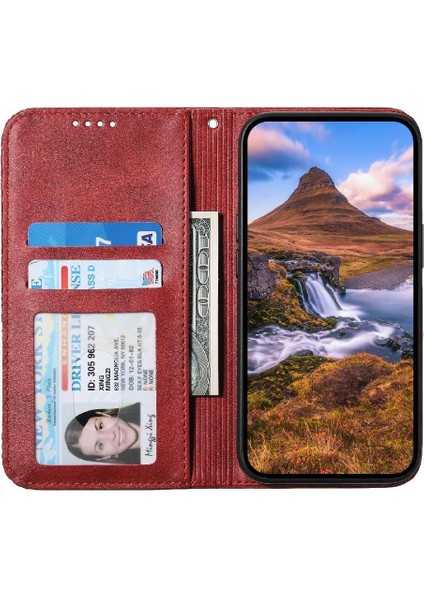 IPhone 7/8 Için Flip Case Eşkenar Dörtgen Şekli Günlük Kullanım Standı Cüzdan El Kayışı (Yurt Dışından)