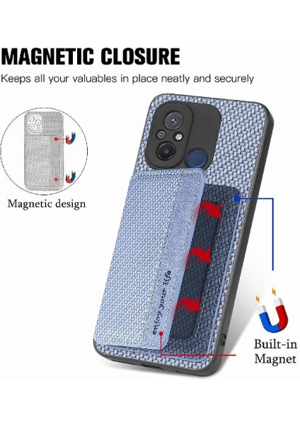 Xiaomi Redmi 12C Manyetik Kart Tutucu Için Komple Kamera Güvenlik Rfıd (Yurt Dışından)