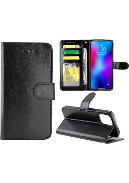 IPhone 12 Için Flip Case Pro Max Darbeye Pu Deri Manyetik Kapatma (Yurt Dışından)