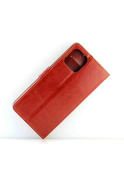 IPhone 12 Için Flip Case Pro Max Darbeye Pu Deri Manyetik Kapatma (Yurt Dışından)