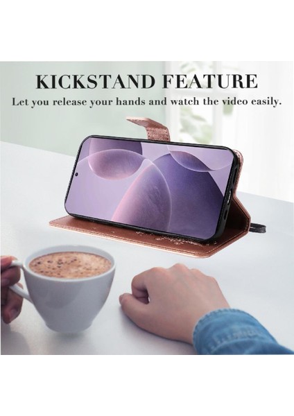 Kart Yuvası Standı ile Xiaomi Redmi K70 Pu Deri Kılıf Kickstand Çevirin (Yurt Dışından) indirimleri