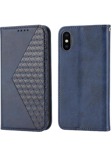 IPhone Xs Max Günlük Kullanım Için Flip Case Standı Eşkenar Dörtgen Şekli Cüzdan El Kayışı (Yurt Dışından) modelleri