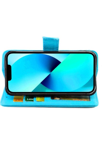 IPhone 13 Için Flip Case Pro Pu Deri Manyetik Kapatma Kickstand Kart (Yurt Dışından) modelleri