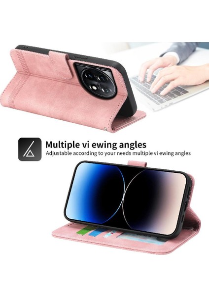 Oneplus 11 Bileklik Premium Manyetik Kapatma Kart Yuvaları Için Flip Case (Yurt Dışından)
