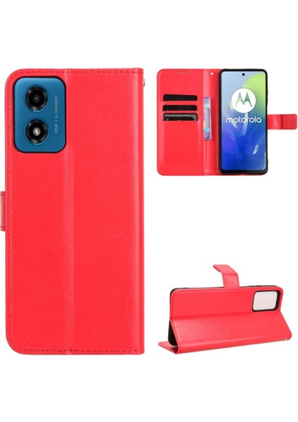 Motorola Moto G24/G24 Güç Kartı Tutucu Cüzdan Manyetik Kapak Çevirin (Yurt Dışından)